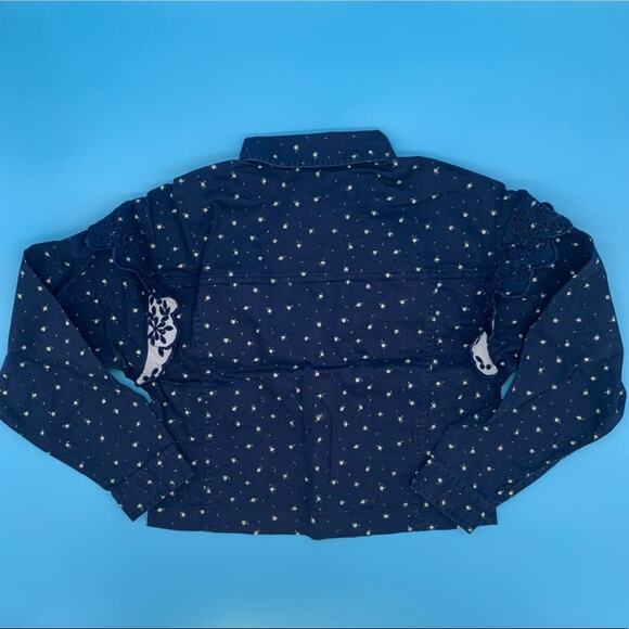 SOMETHING NAVY Floral Celeste Ruffle Jacket-M - Picture 6 of 9